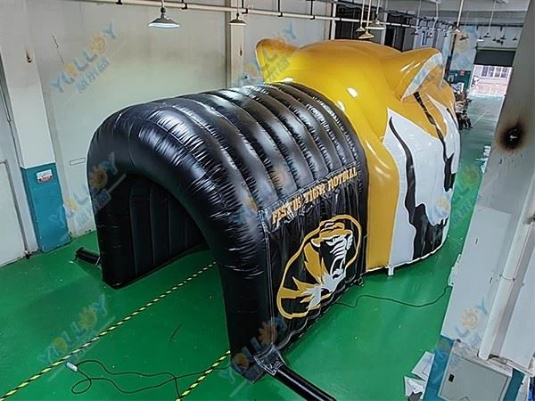 Inflatable Tiger Football Tunnel